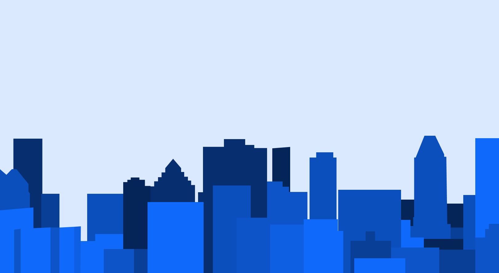 Stylized city skyline representing a real estate portfolio